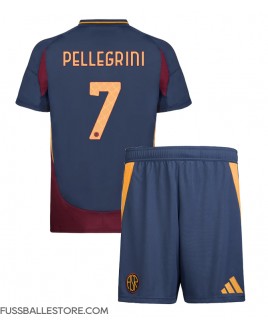 Günstige AS Roma Lorenzo Pellegrini #7 3rd trikot Kinder 2024-25 Kurzarm (+ Kurze Hosen)